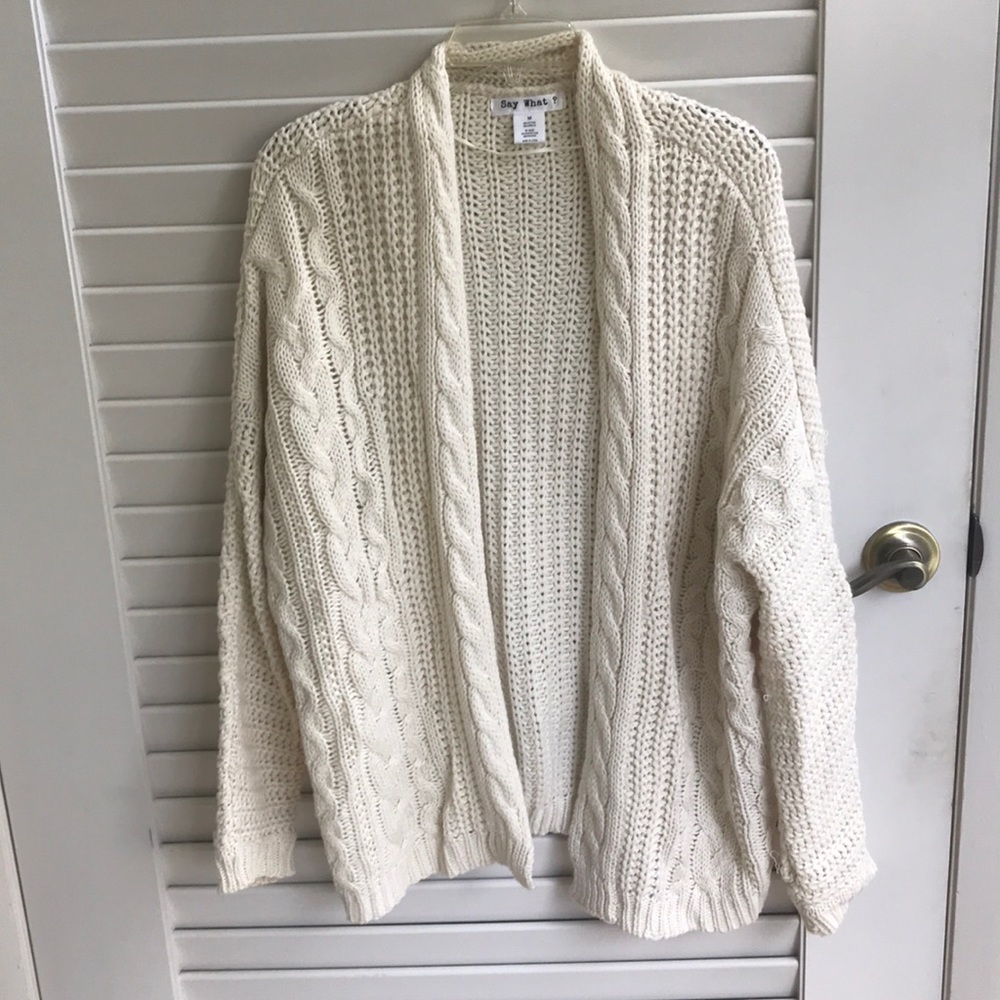 Say What? Sweater Cardigan